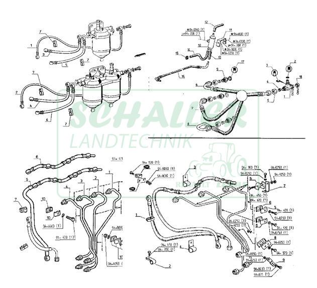 Kraftstoffleitungen, Rücklaufleitungen im Austausch