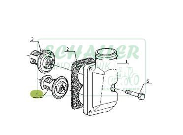Thermostat JD-Motor Ares 500,600 unten