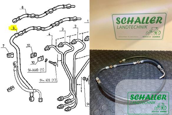 Kraftstoff-Rücklaufleitung MWM 4Zyl. [neu aufgepresst]