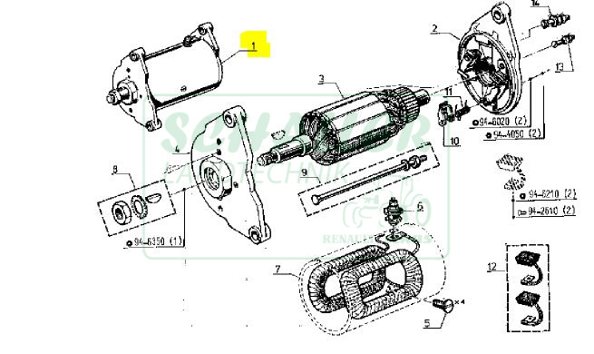 Lichtmaschine Renault Gleichstrom für MWM Motor  Ersatz für G10C55