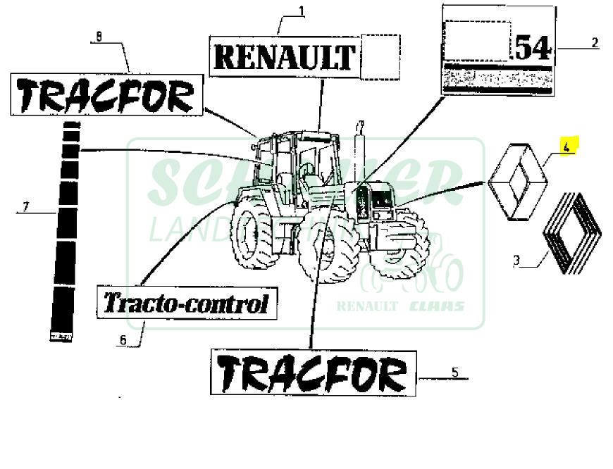 Emblem RENAULT TX 54er neu