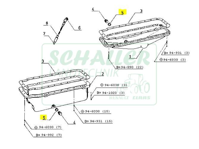 Motoröl-Ablassschraube-Dichtring MWM
