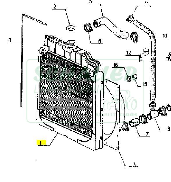 Kühler für Renault 54-/74-/94- er Serie 