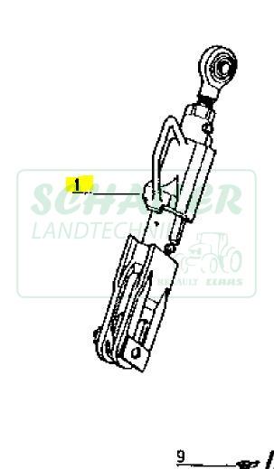 Hubstrebe für Renault TX/TZ/TS, 14er groß, 54er, Temis