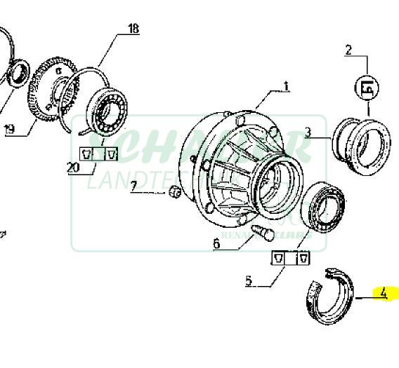 Radnaben-Dichtring VA575 f. TX/MX/RS/LS/S u.a. Renault Modelle