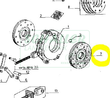 Bremsscheibe 152mm-Ø grobverzahnt 