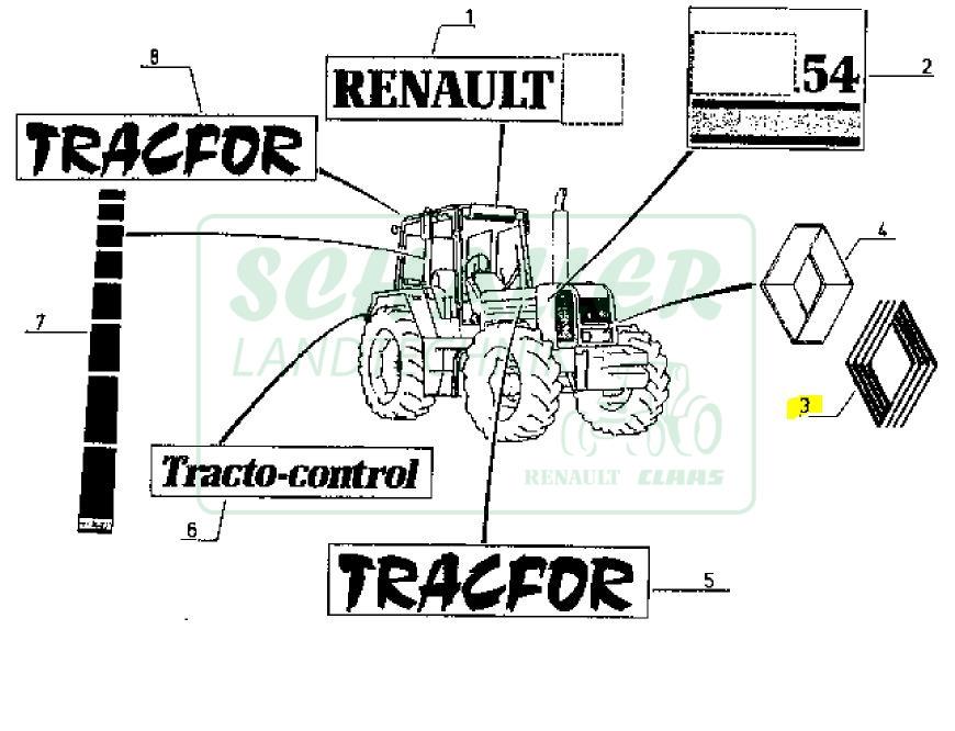 Emblem RENAULT TX-54er Serie alt