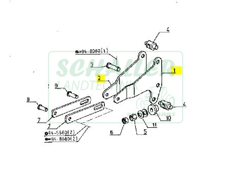 Handbrems- Umbau KIT für 102mm Handbremse (französische Ausführung)