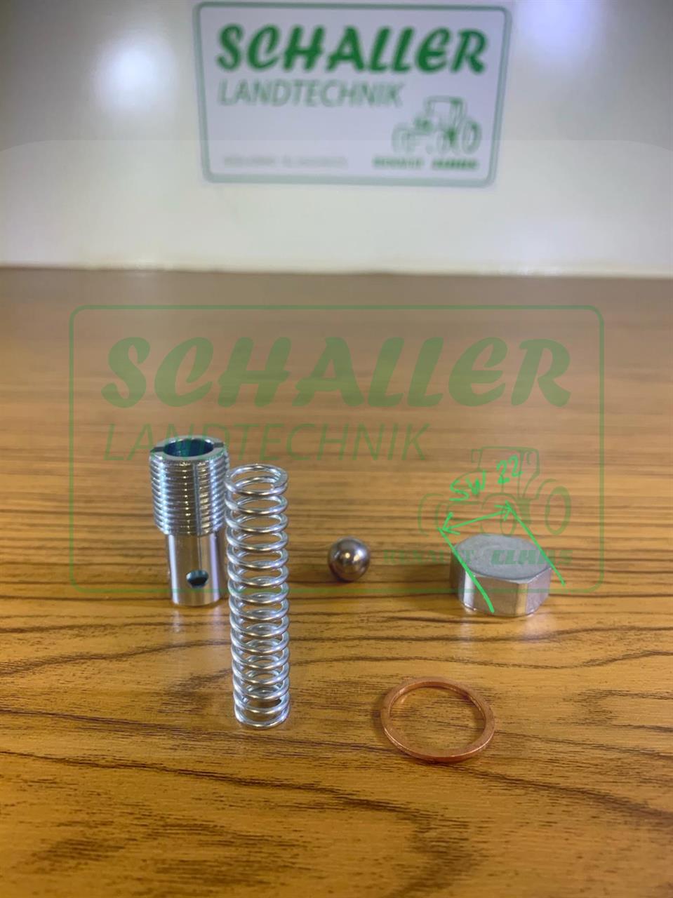 Ölfiltergehäuse- Rückschlagventil MWM Saugmotor (frühe Variante)