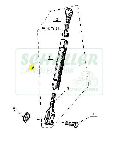 Hubstrebe für Renault 681 bis 851-4s