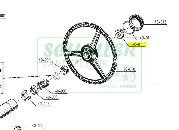 Lenkradmutter R50 bis 490S mechanisch