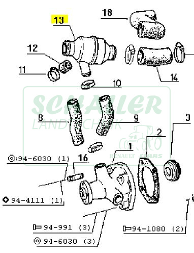 Thermostat für Renault mit MWM Motor