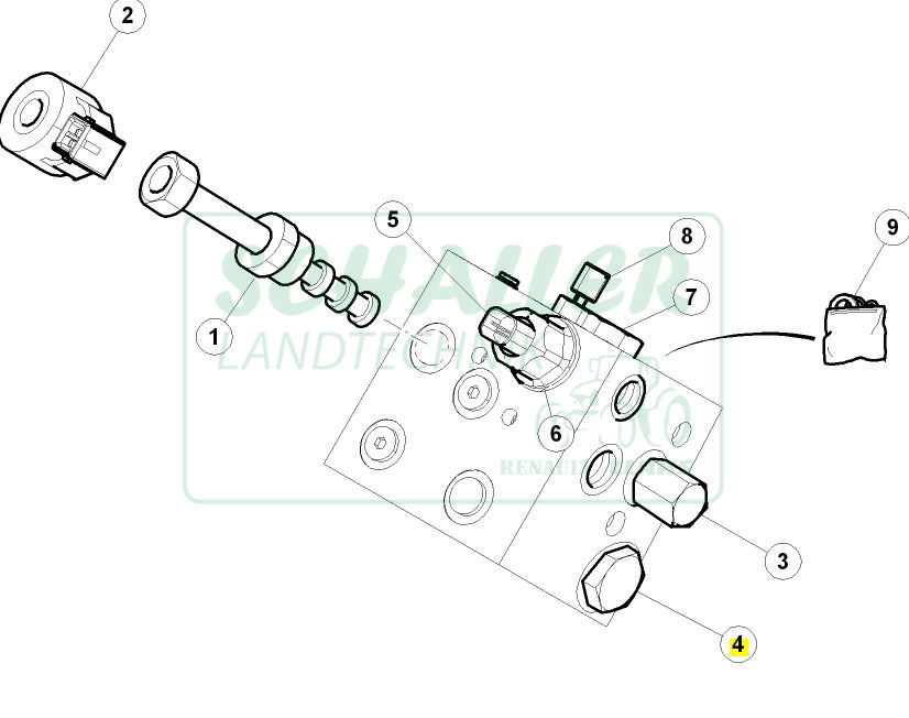 Hydraulik-Filter Bremskreis für Ares, Arion, Axion