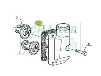 Thermostat- Dichtung JD-Motor Ares 500,600 unten