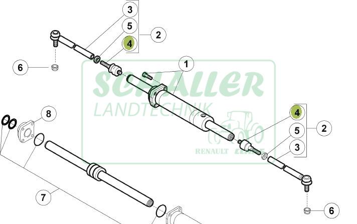 Spurstangen-Axialgelenk für ungefederte VA Ares, Atles, Arion, Celtis