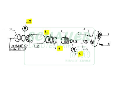 Hubkolben - Dichtsatz 58-12  bis 90-34 MX, PX , LS, TS und Ceres, Celtis, Axos