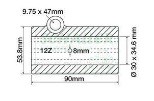Allradwellenmuffen- Manschette 12-Nut, für Renault ab BJ 1980