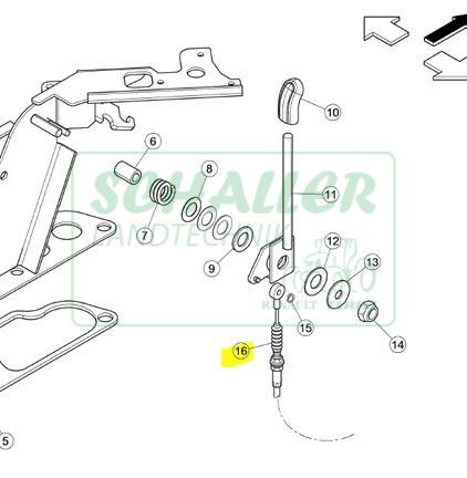 Gasseilzug Handgas für Axos u. Celtis 2.Gen, Verbindung Handgashebel mit Fußgaspedal