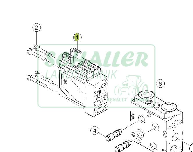 Steuergerätekopf Danfoss REMAN Arion und Axion REMAN Austauschteil