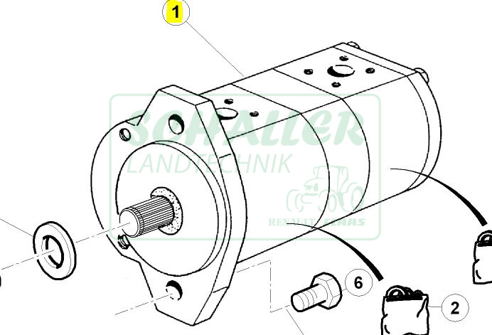 Hydraulikpumpe Ceres mit Revershift