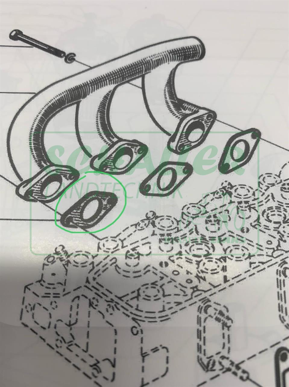 Krümmer-Dichtung Ansaug Alfa Motor Super 4, 5D, R55, R57, R88