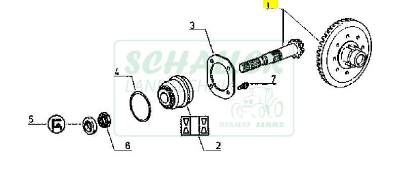 Triebsatz Vorderachse für S,LS,RS,TX/TS, MX   9x40