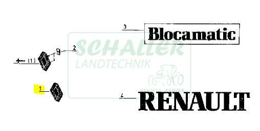 Emblem RENAULT alte Reihe