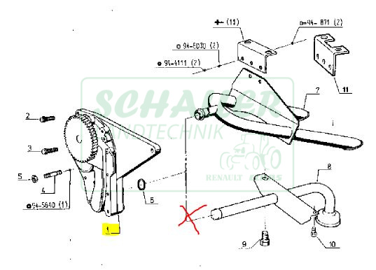 Motorölpumpe MWM Ø26mm D327 , 3 Zylinder und unverstärkte D226, D227 Motoren