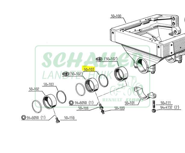 O-Ring für Vorderachsbuchse alte Renault Baureihe