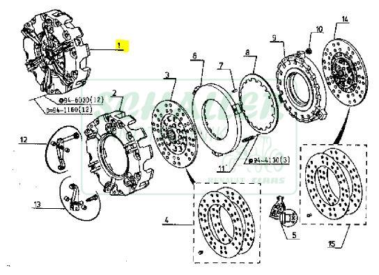 Kupplung 310mm für Renault 681 - 751-4S