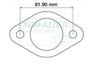 Abgaskrümmer- Dichtung oval alte Baureihe, S, LS MWM