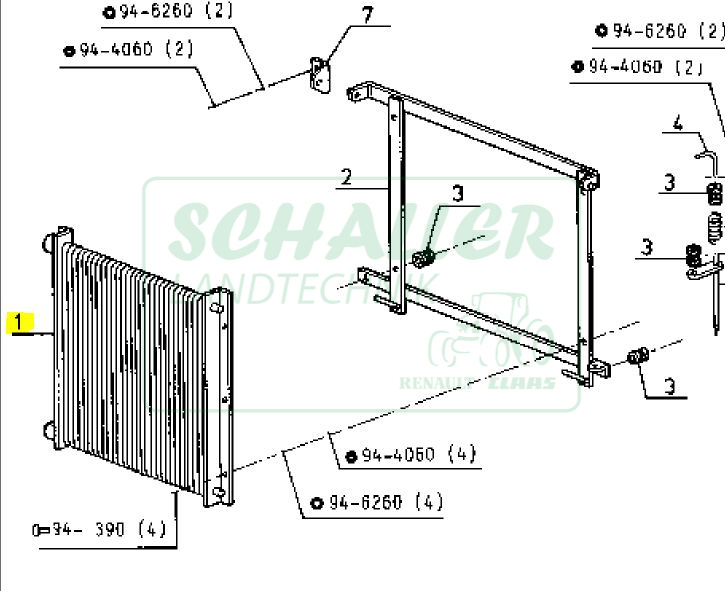 Ölkühler Ares für Getriebe- Hydrauliköl