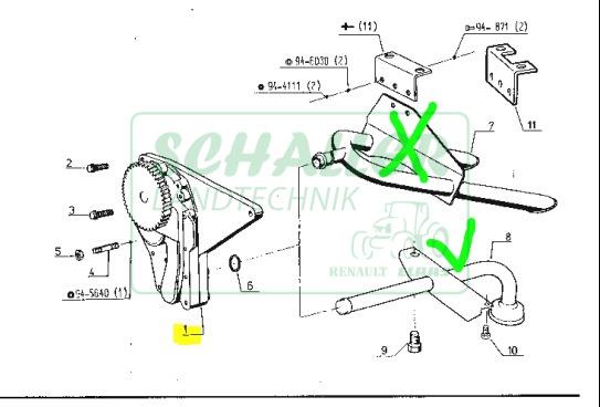 Motorölpumpe MWM Ø26mm D327 , 3 Zylinder und unverstärkte D226, D227 Motoren