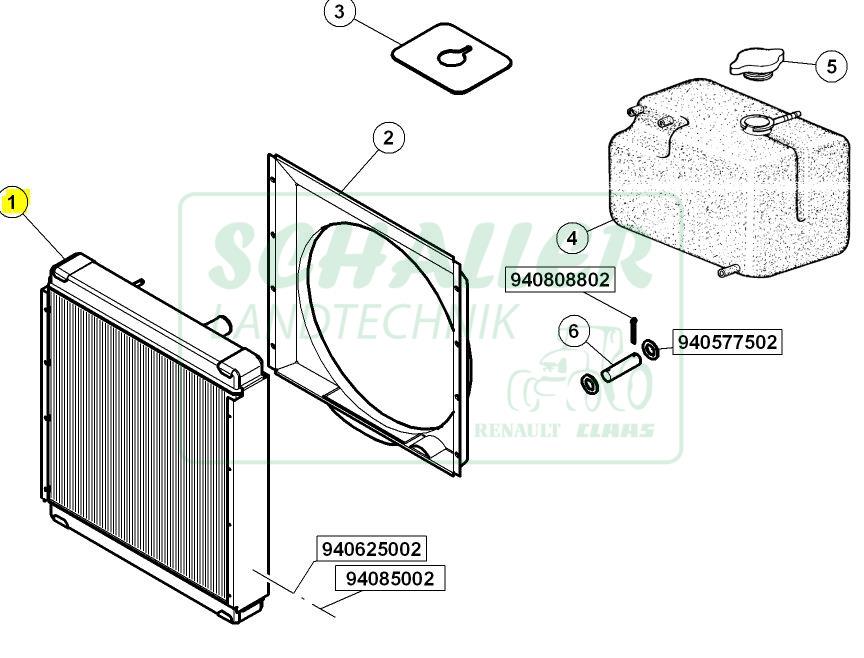 Kühler für Ares 6x6 und 6x7