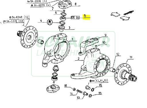 Achsschenkel-Lager S-Serie klein, TX klein, MX, LS, RS