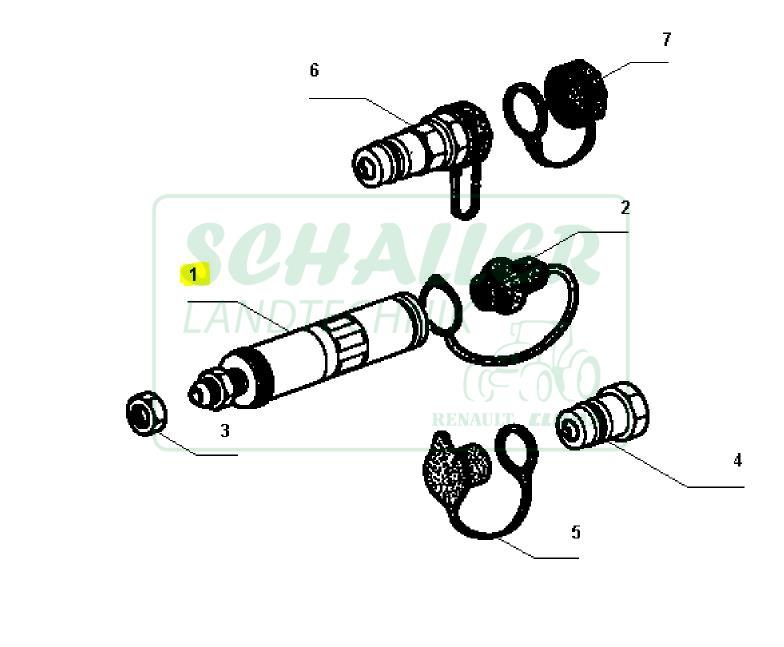 Hydraulik-Steckkupplung JIC für Ceres, Ares