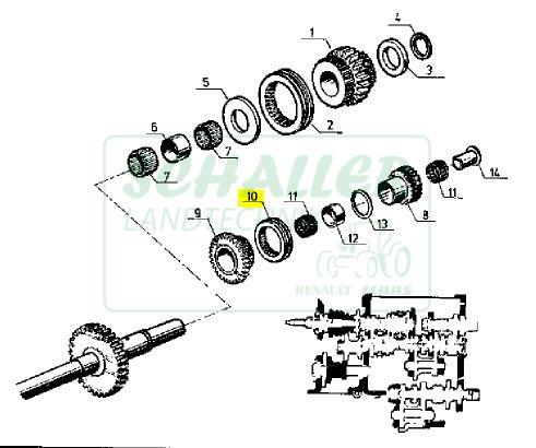 Schaltmuffe für Wendeschaltung 751 - 1181-4